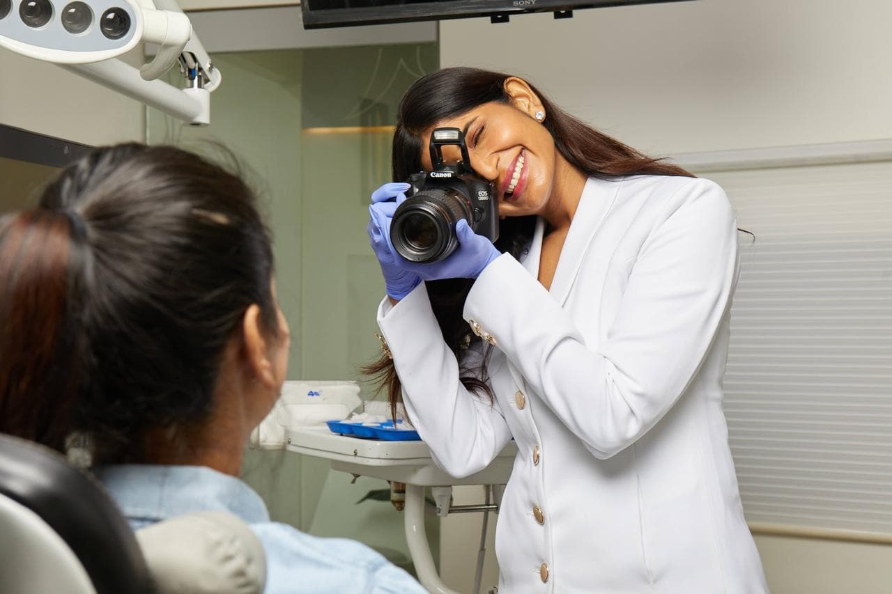 Clinical examination using modern dental equipment